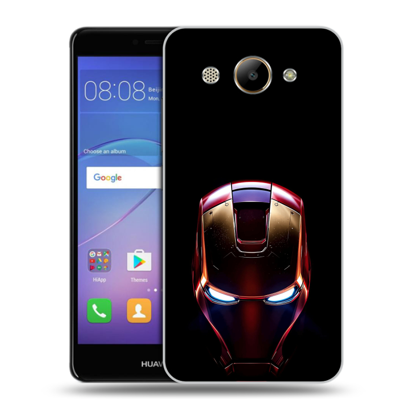 Силиконовый чехол на Huawei Y3 (2017) с принтом IronMan Железный человек Силиконовый чехол на Huawei Y3 (2017) с принтом IronMan Железный человек