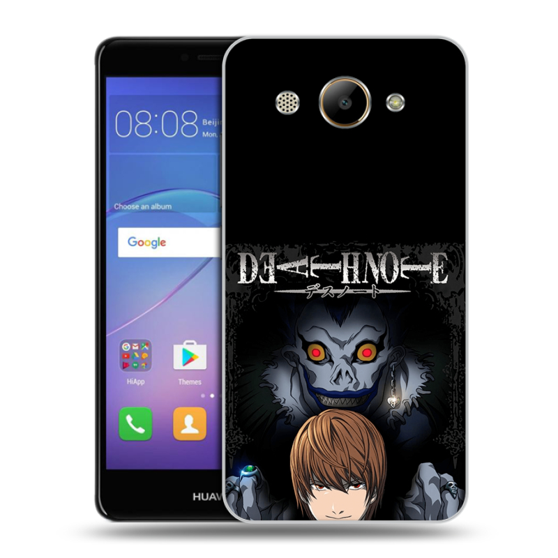 Силиконовый чехол на Huawei Y3 (2017) с принтом Death note Тетрадь смерти Силиконовый чехол на Huawei Y3 (2017) с принтом Death note Тетрадь смерти