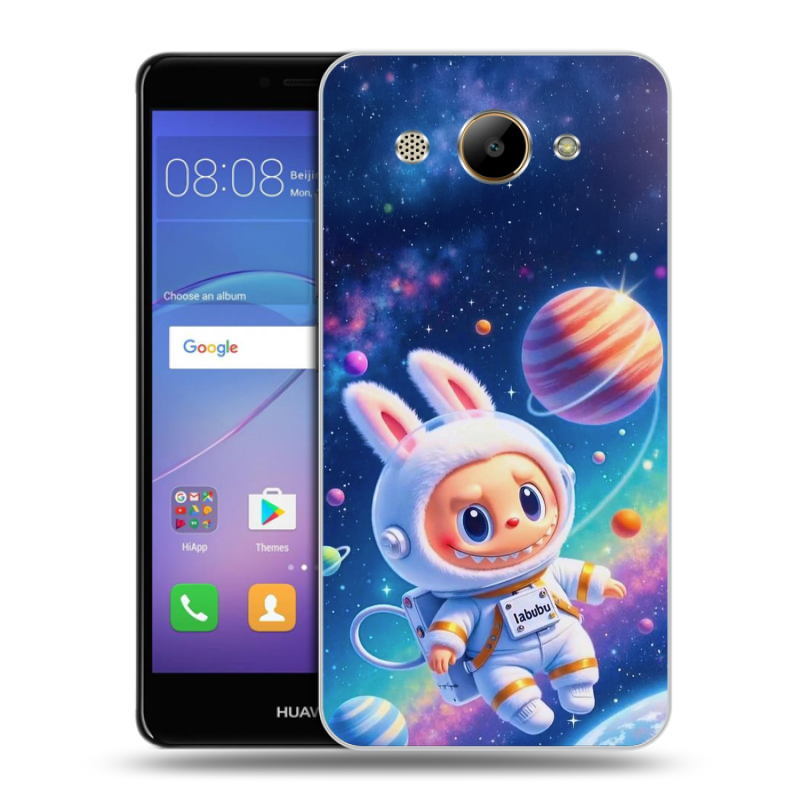 Пластиковый чехол на Huawei Y3 (2017) с принтом Labubu Лабубу Пластиковый чехол на Huawei Y3 (2017) с принтом Labubu Лабубу