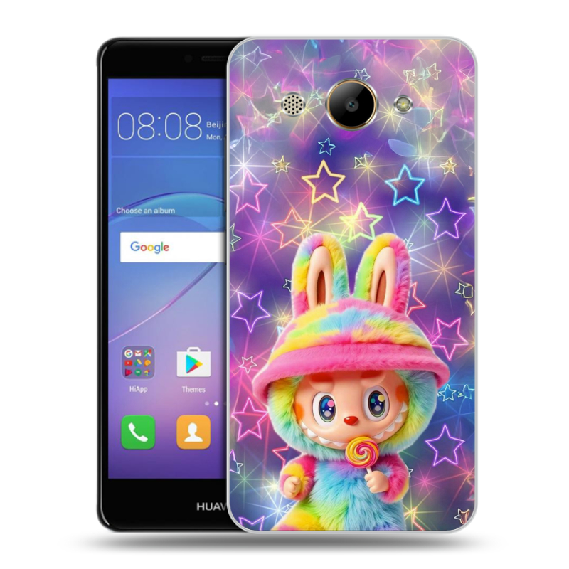 Силиконовый чехол на Huawei Y3 (2017) с принтом Labubu Лабубу Силиконовый чехол на Huawei Y3 (2017) с принтом Labubu Лабубу
