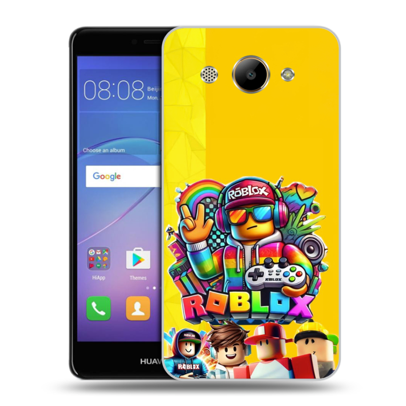 Силиконовый чехол на Huawei Y3 (2017) с принтом Roblox Роблокс Силиконовый чехол на Huawei Y3 (2017) с принтом Roblox Роблокс