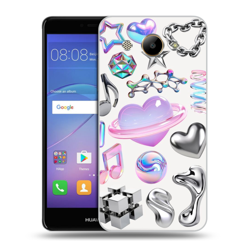 Силиконовый чехол на Huawei Y3 (2017) с принтом Y2K Силиконовый чехол на Huawei Y3 (2017) с принтом Y2K
