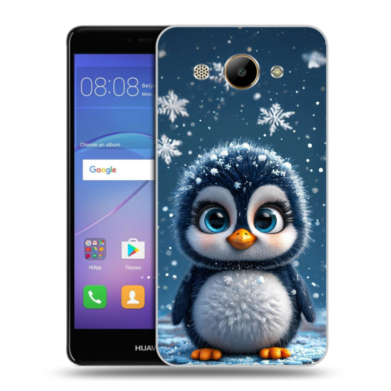 Силиконовый чехол на Huawei Y3 (2017) с принтом Новый год Силиконовый чехол на Huawei Y3 (2017) с принтом Новый год