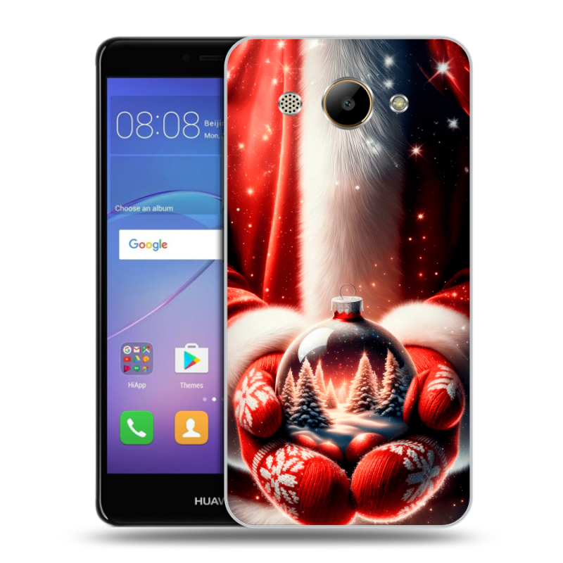 Силиконовый чехол на Huawei Y3 (2017) с принтом Новый год Силиконовый чехол на Huawei Y3 (2017) с принтом Новый год