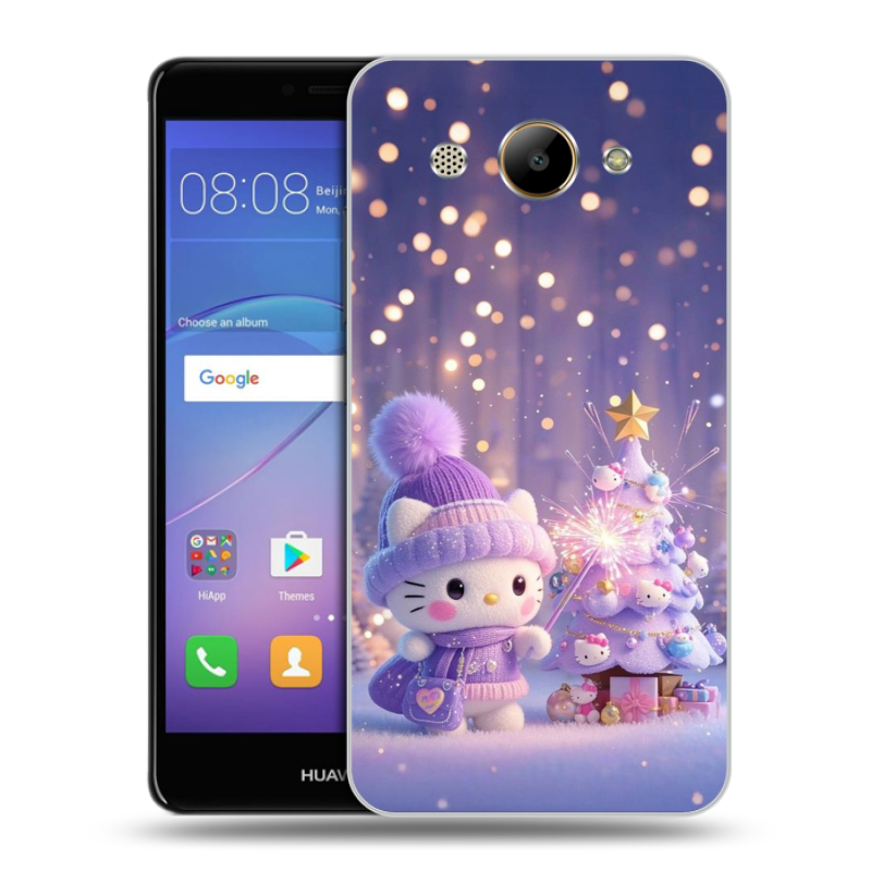 Силиконовый чехол на Huawei Y3 (2017) с принтом Новый год Силиконовый чехол на Huawei Y3 (2017) с принтом Новый год
