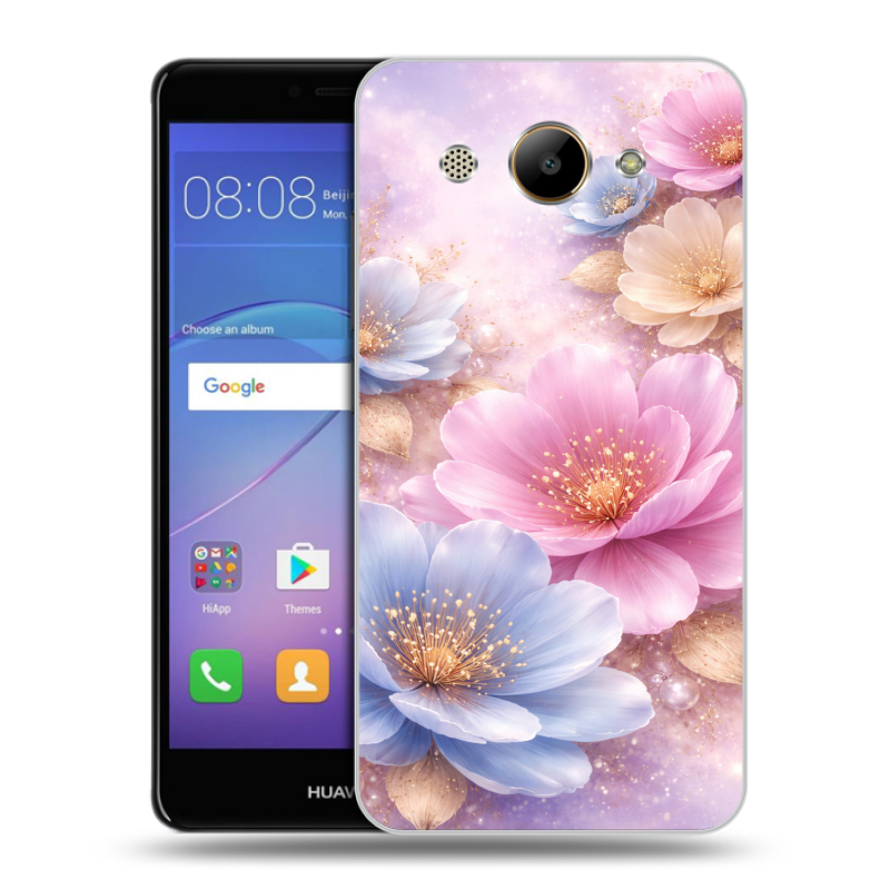 Пластиковый чехол на Huawei Y3 (2017) с принтом женский Пластиковый чехол на Huawei Y3 (2017) с принтом женский