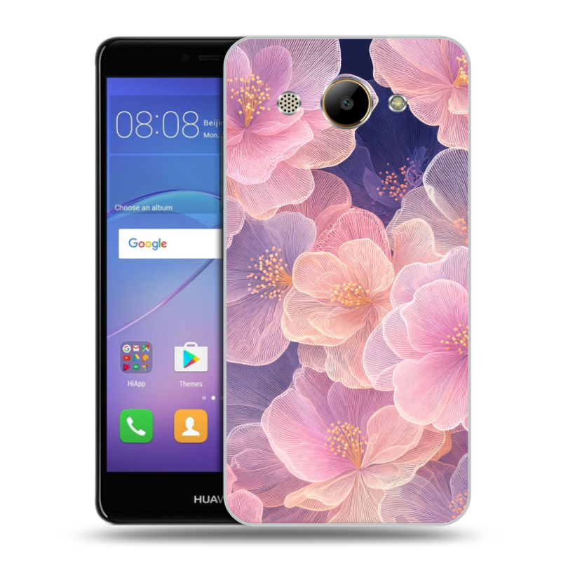 Силиконовый чехол на Huawei Y3 (2017) с принтом женский Силиконовый чехол на Huawei Y3 (2017) с принтом женский