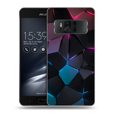 Силиконовый чехол на ASUS ZenFone AR с принтом Геометрия неона Силиконовый чехол на ASUS ZenFone AR с принтом Геометрия неона