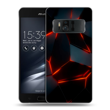 Силиконовый чехол на ASUS ZenFone AR с принтом Яркие абстракции