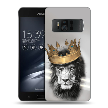 Силиконовый чехол на ASUS ZenFone AR с принтом Лев с короной Силиконовый чехол на ASUS ZenFone AR с принтом Лев с короной