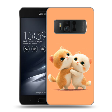 Силиконовый чехол на ASUS ZenFone AR с принтом Милые котики Силиконовый чехол на ASUS ZenFone AR с принтом Милые котики