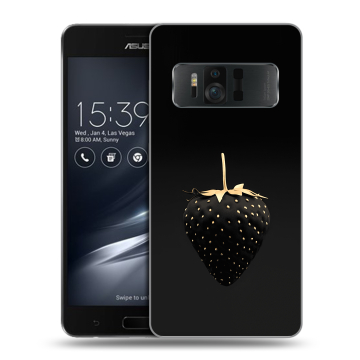 Силиконовый чехол на ASUS ZenFone AR с принтом Черная клубника