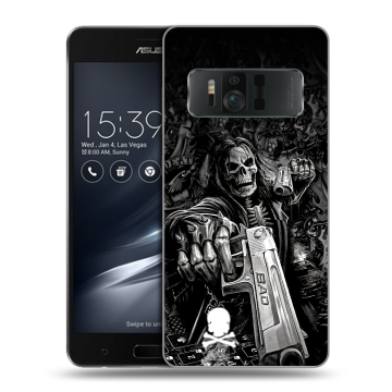 Силиконовый чехол на ASUS ZenFone AR с принтом Скелет