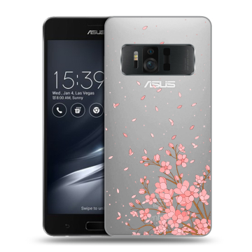 Силиконовый чехол на ASUS ZenFone AR с принтом Ветка сакуры Силиконовый чехол на ASUS ZenFone AR с принтом Ветка сакуры