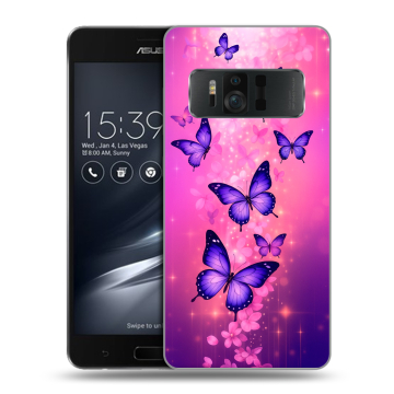 Силиконовый чехол на ASUS ZenFone AR с принтом Бабочки Силиконовый чехол на ASUS ZenFone AR с принтом Бабочки