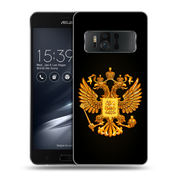 Силиконовый чехол на ASUS ZenFone AR с принтом Герб России желтый Силиконовый чехол на ASUS ZenFone AR с принтом Герб России желтый