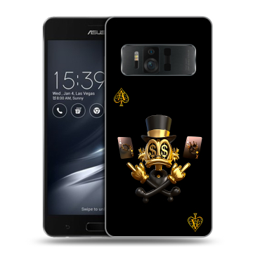 Силиконовый чехол на ASUS ZenFone AR с принтом Золотой скрудж макдак