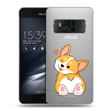 Силиконовый чехол на ASUS ZenFone AR с принтом Корги Силиконовый чехол на ASUS ZenFone AR с принтом Корги