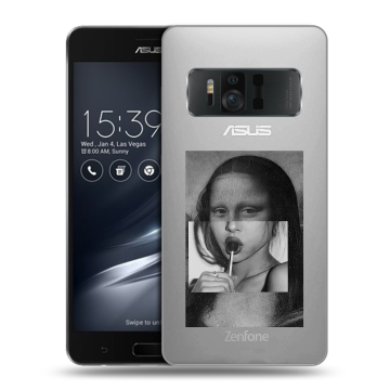 Силиконовый чехол на ASUS ZenFone AR с принтом Мона Лиза Силиконовый чехол на ASUS ZenFone AR с принтом Мона Лиза