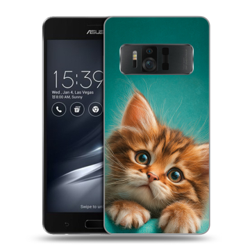 Силиконовый чехол на ASUS ZenFone AR с принтом котенок Силиконовый чехол на ASUS ZenFone AR с принтом котенок