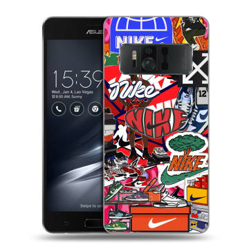 Силиконовый чехол на ASUS ZenFone AR с принтом Найк Nike яркий Силиконовый чехол на ASUS ZenFone AR с принтом Найк Nike яркий