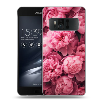Силиконовый чехол на ASUS ZenFone AR с принтом цветы пионы Силиконовый чехол на ASUS ZenFone AR с принтом цветы пионы