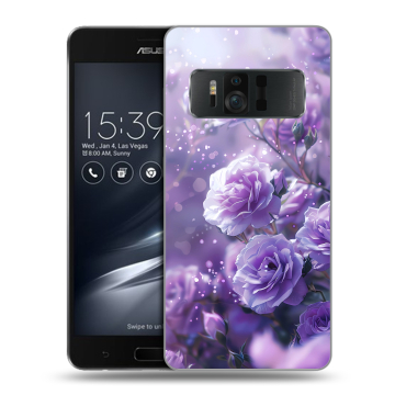 Силиконовый чехол на ASUS ZenFone AR с принтом Розы цветы