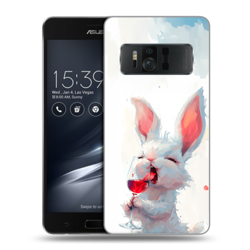 Силиконовый чехол на ASUS ZenFone AR с принтом кролик зайчик Силиконовый чехол на ASUS ZenFone AR с принтом кролик зайчик