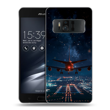 Силиконовый чехол на ASUS ZenFone AR с принтом самолет Силиконовый чехол на ASUS ZenFone AR с принтом самолет
