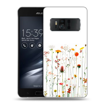 Силиконовый чехол на ASUS ZenFone AR с принтом цветы Силиконовый чехол на ASUS ZenFone AR с принтом цветы