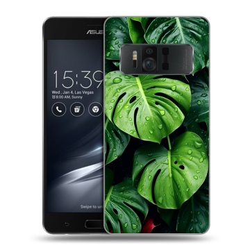 Силиконовый чехол на ASUS ZenFone AR с принтом Листья
