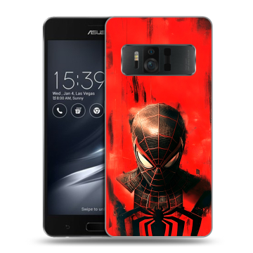 Силиконовый чехол на ASUS ZenFone AR с принтом человек паук spiderman Силиконовый чехол на ASUS ZenFone AR с принтом человек паук spiderman