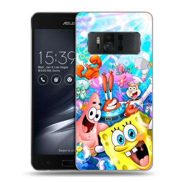 Силиконовый чехол на ASUS ZenFone AR с принтом спанчбоб спанч боб Силиконовый чехол на ASUS ZenFone AR с принтом спанчбоб спанч боб