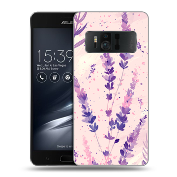 Силиконовый чехол на ASUS ZenFone AR с принтом цветы лаванда Силиконовый чехол на ASUS ZenFone AR с принтом цветы лаванда