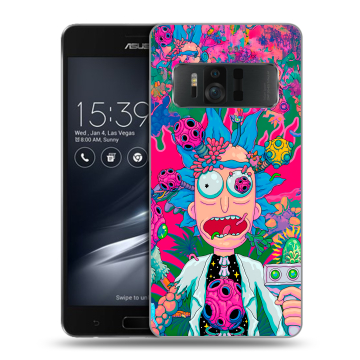 Силиконовый чехол на ASUS ZenFone AR с принтом Рик и Морти Rick Morty