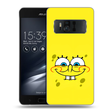 Силиконовый чехол на ASUS ZenFone AR с принтом спанчбоб спанч боб