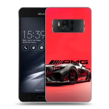 Силиконовый чехол на ASUS ZenFone AR с принтом Мерседес Mercedes AMG