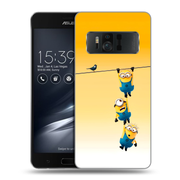 Силиконовый чехол на ASUS ZenFone AR с принтом Миньоны
