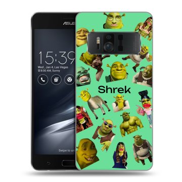 Силиконовый чехол на ASUS ZenFone AR с принтом Шрек Shrek
