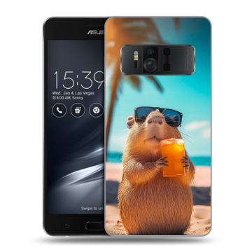 Силиконовый чехол на ASUS ZenFone AR с принтом Капибара