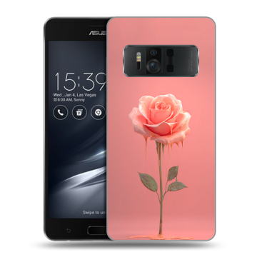 Силиконовый чехол на ASUS ZenFone AR с принтом Розовая роза