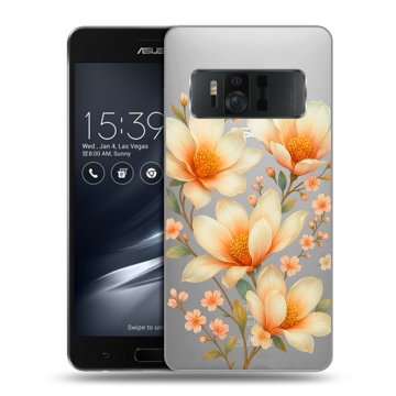 Силиконовый чехол на ASUS ZenFone AR с принтом Цветы