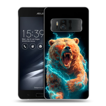 Силиконовый чехол на ASUS ZenFone AR с принтом Медведь