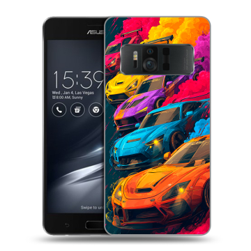Силиконовый чехол на ASUS ZenFone AR с принтом Тачки