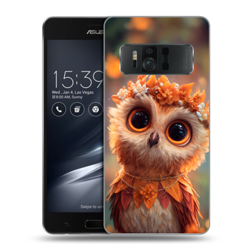 Силиконовый чехол на ASUS ZenFone AR с принтом Милая сова