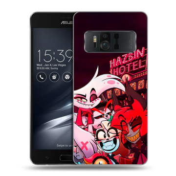 Силиконовый чехол на ASUS ZenFone AR с принтом Hazbin Hotel Отель Хазбин
