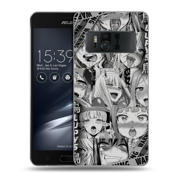 Силиконовый чехол на ASUS ZenFone AR с принтом Ahegao Ахегао Аниме