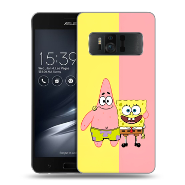 Силиконовый чехол на ASUS ZenFone AR с принтом Спанч боб Спанчбоб Силиконовый чехол на ASUS ZenFone AR с принтом Спанч боб Спанчбоб