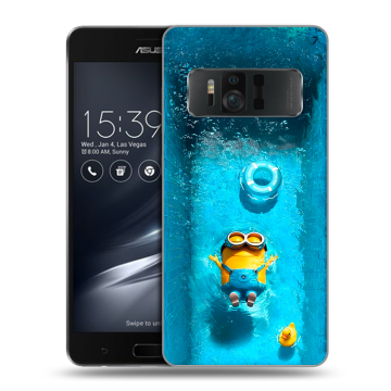 Силиконовый чехол на ASUS ZenFone AR с принтом Миньоны