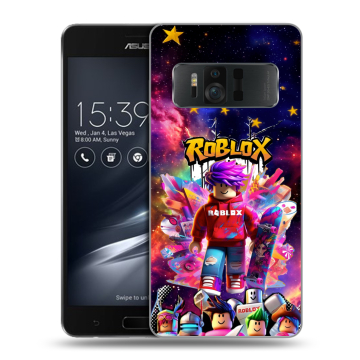 Силиконовый чехол на ASUS ZenFone AR с принтом Roblox Роблокс